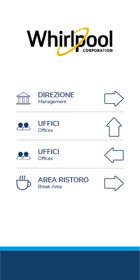 signs and directions_Tavola disegno 1 Directional guidance for signs in Whirlpool Corporation